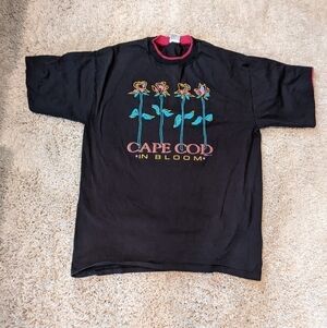 GOPHER Sport Vintage 90s Cape Cod Contrasting Lining 100% Cotton T Shirt XL